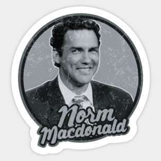 Norm MacDonald /// Retro Aesthetic Style Sticker